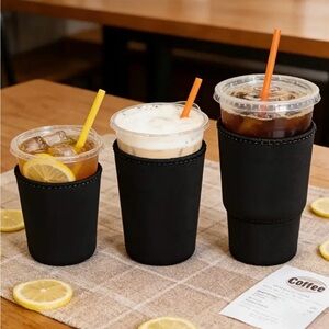 Black Insulated Drink Sleeve pick your size